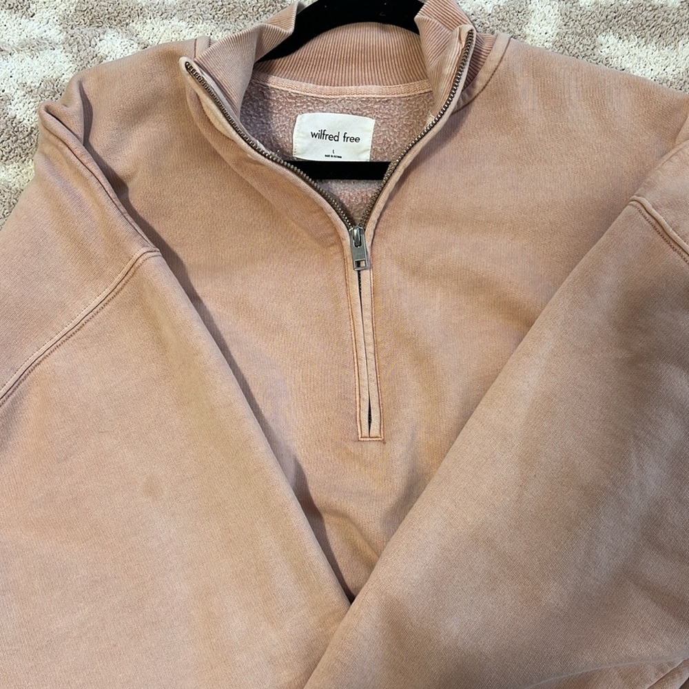 Aritzia Wilfred Free Cropped Quarter Zip - Picture 5 of 5